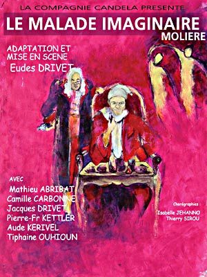 affiche de théâtre le malade imaginaire