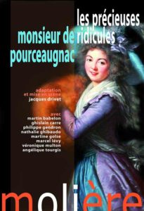 affiche pièce de théâtre les précieuses ridicules monsieur de pourceaugnac