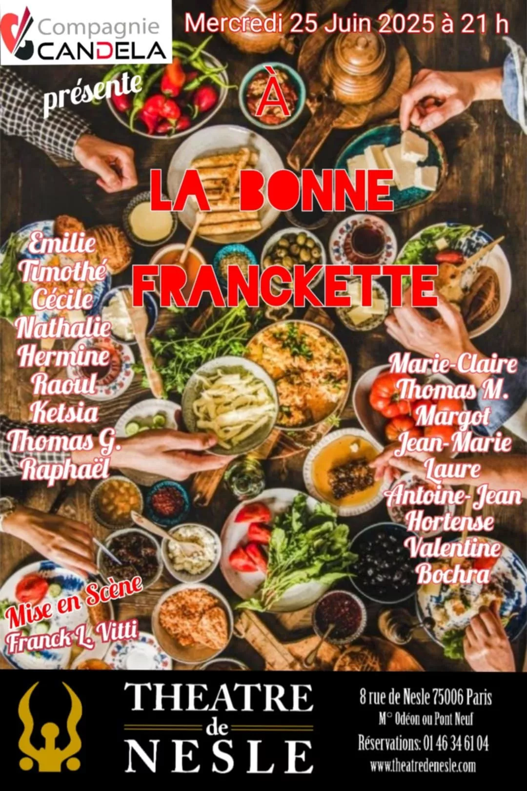 Affiche A la Bonne Franckette