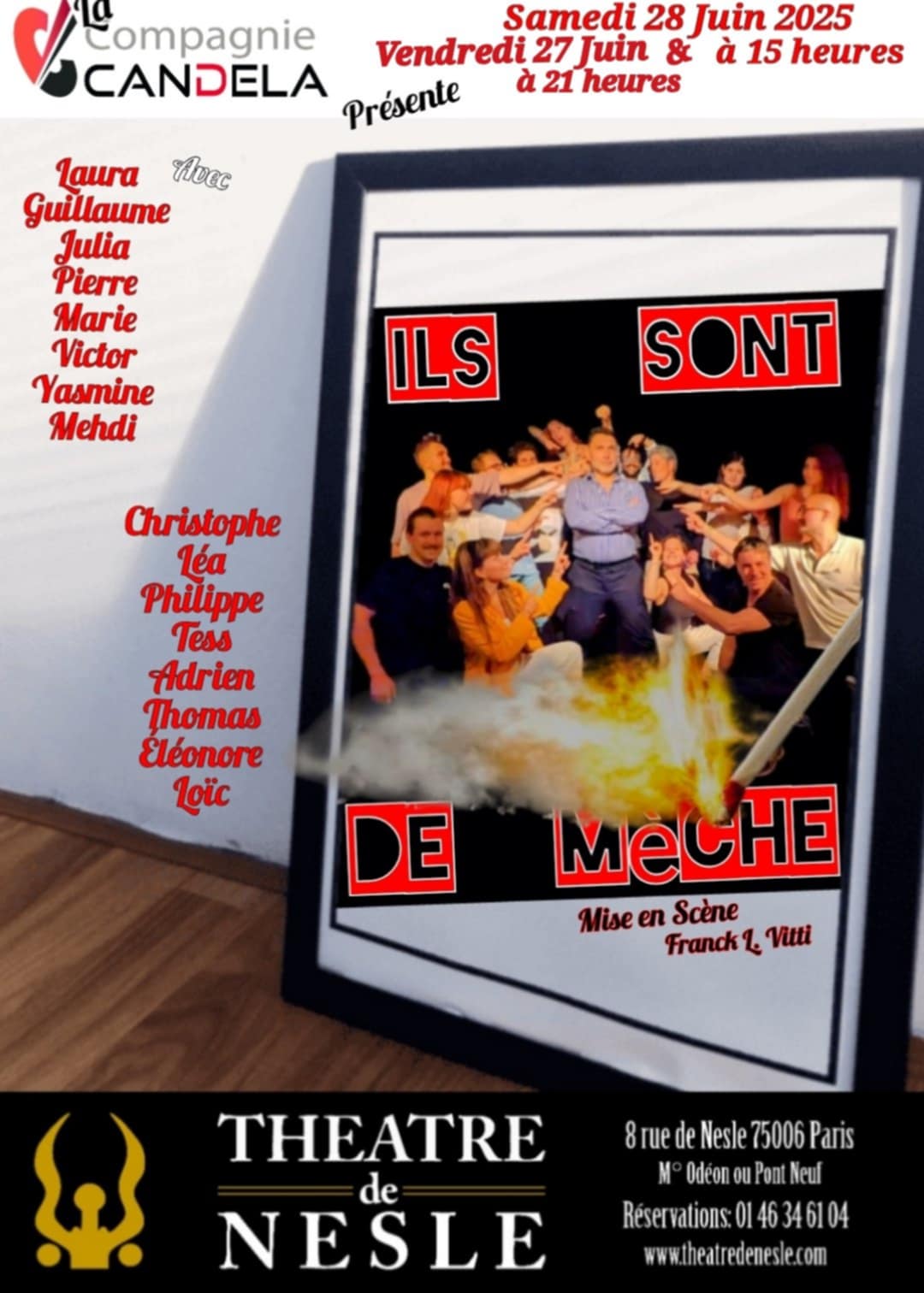 Affiche Ils sont de mèche Candela2025