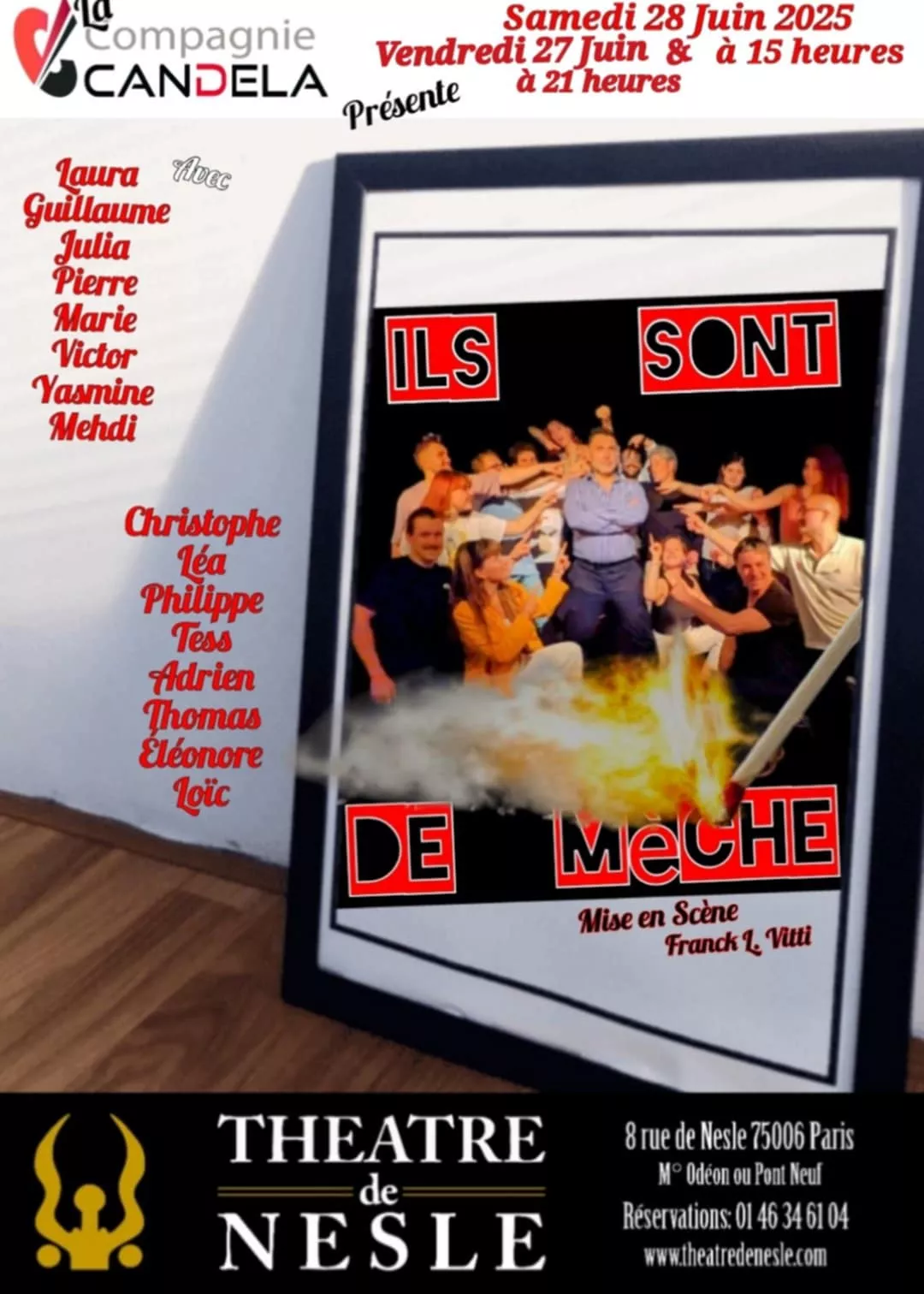 Affiche Ils sont de mèche Candela2025